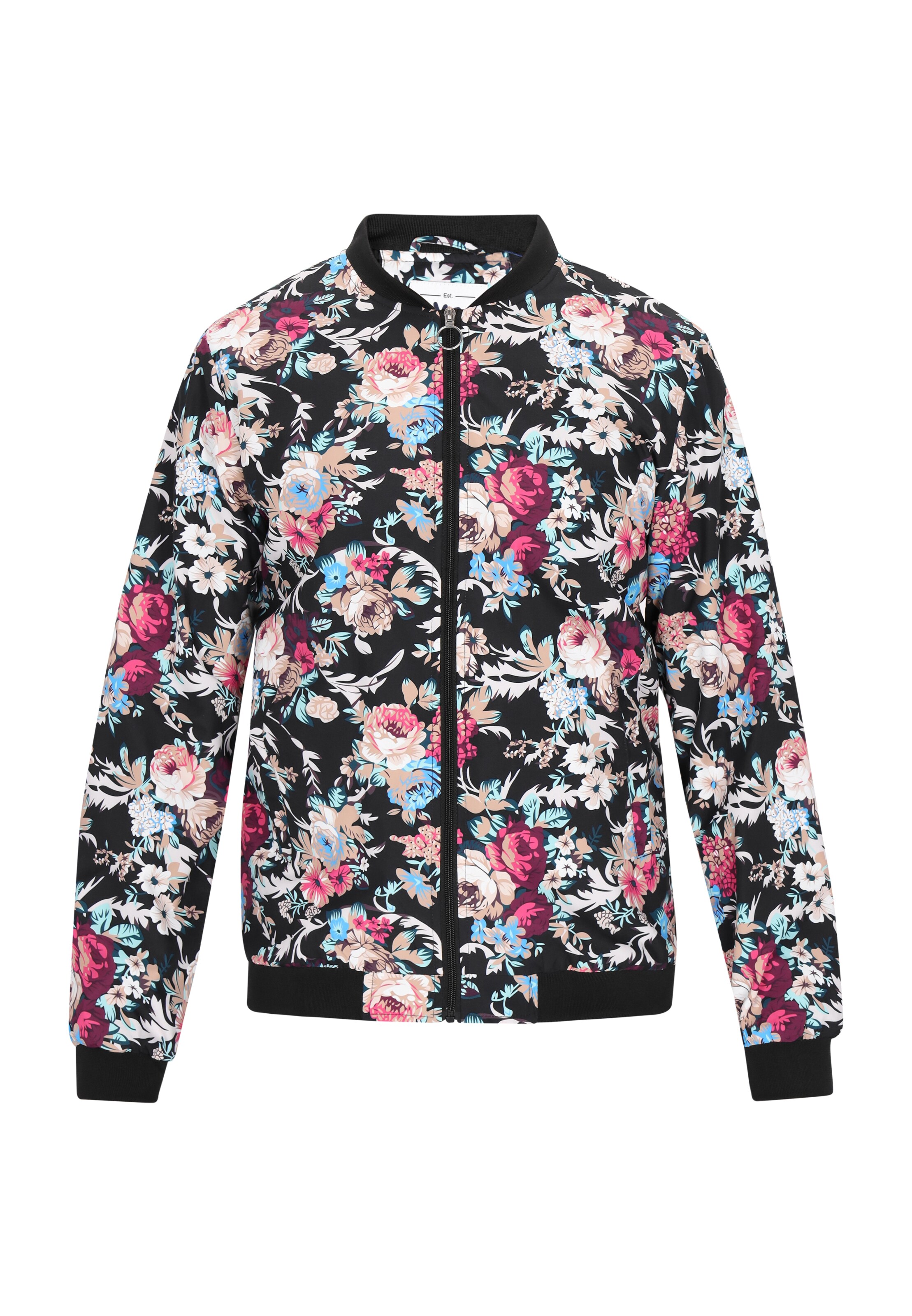 MO Välikausitakki värissä musta: etupuoli