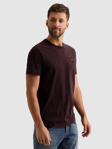 T-Shirt 'T-shirt in 100% cotton with garment-dye wash' PME Legend en violet : devant