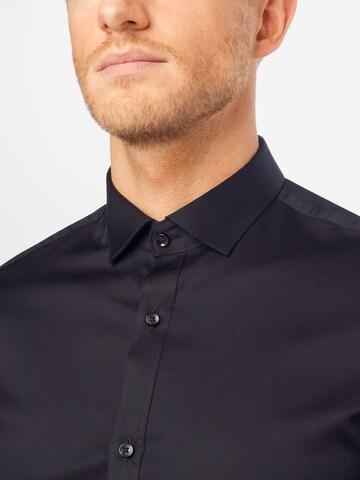 JACK & JONES Slim fit Button Up Shirt in Black