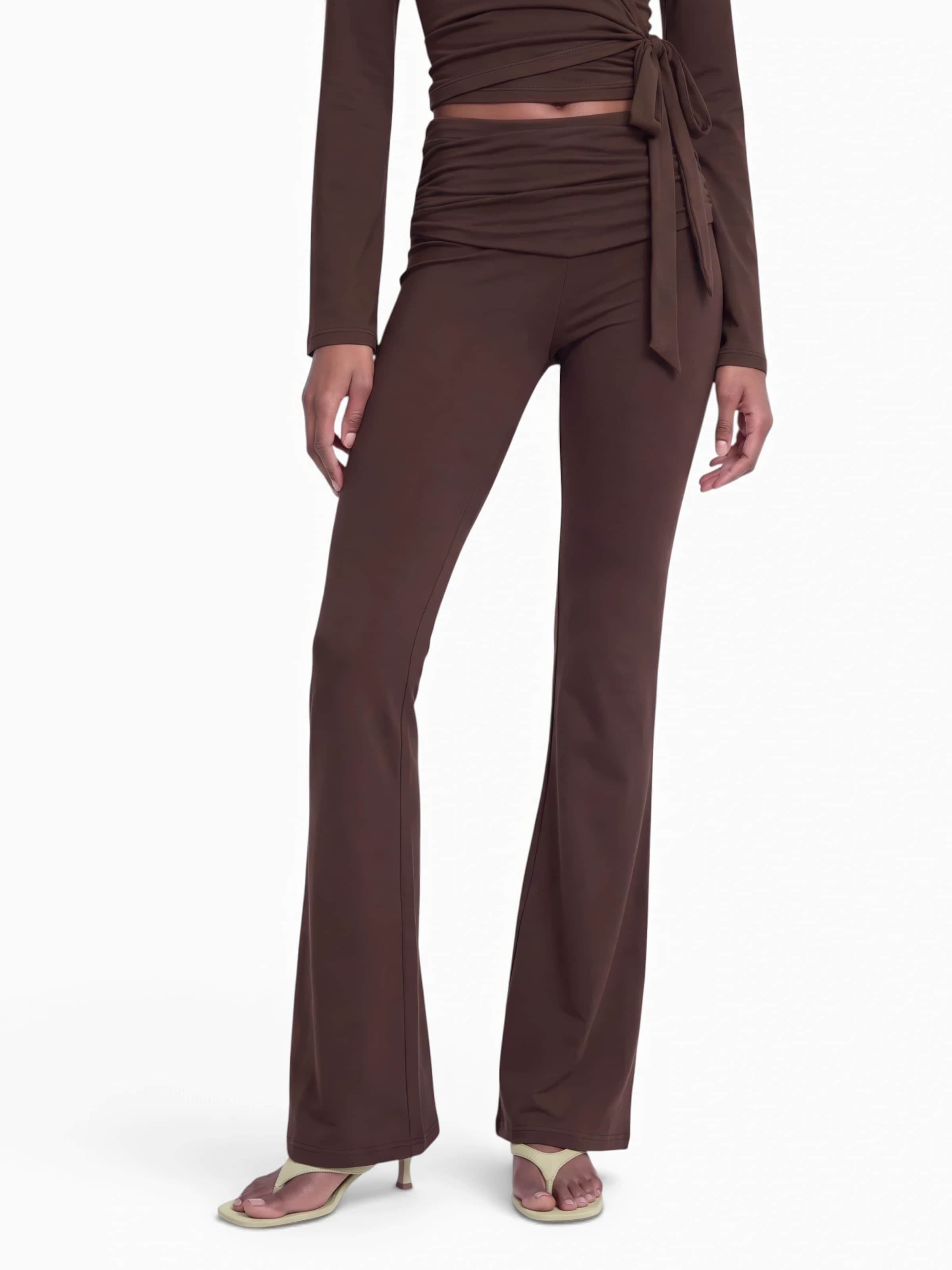 évasé Leggings hzl the label en marron