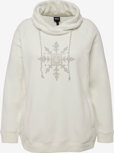 Ulla Popken Sweatshirt in beige / offwhite, Produktansicht