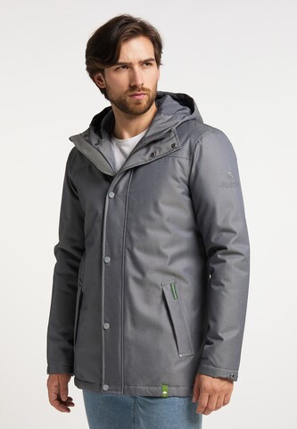 Schmuddelwedda Winter Jacket in Grey: front