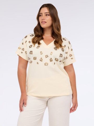T-shirt Fiorella Rubino en beige