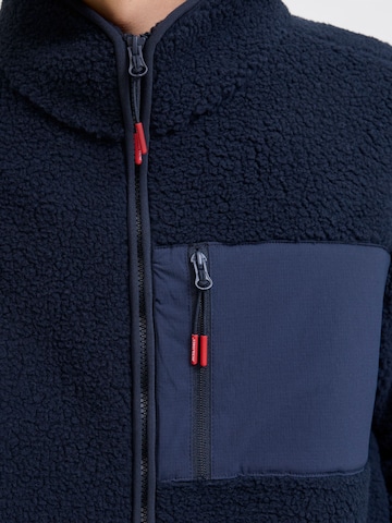 JACK & JONES Fleecejakke 'JJThatcher' i blå