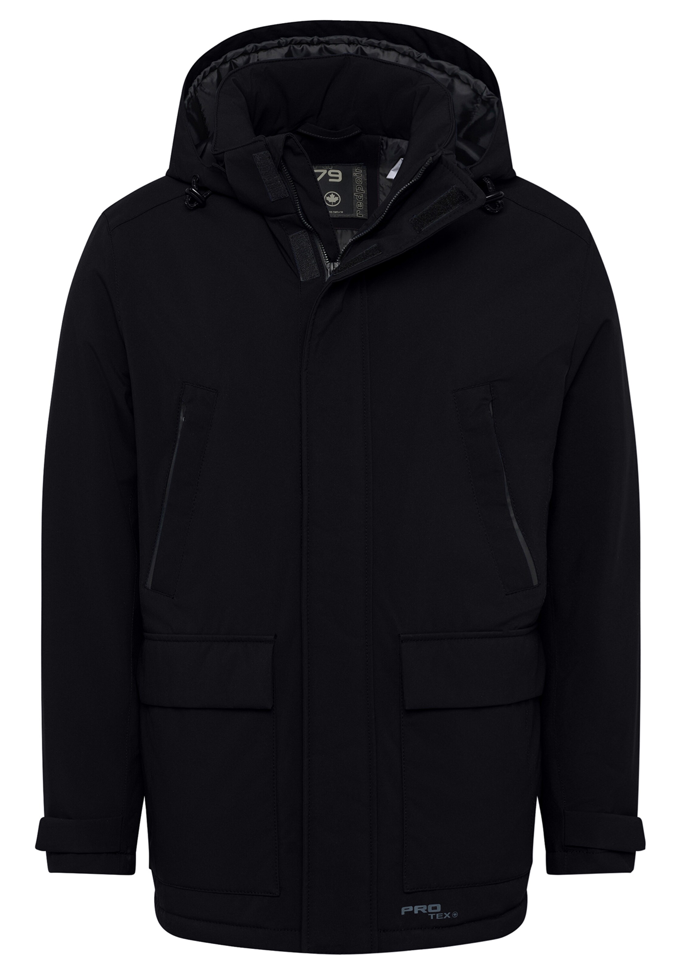 REDPOINT Winter Parka in Black: front