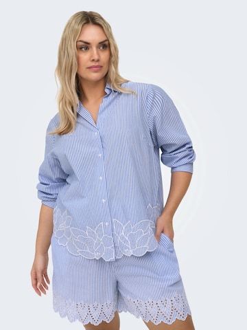 ONLY Carmakoma Blouse 'CARCETINA' in Blue: front