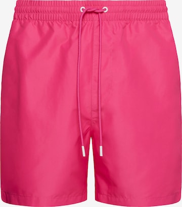 Calvin Klein Swimwear Board Shorts in Pink: front