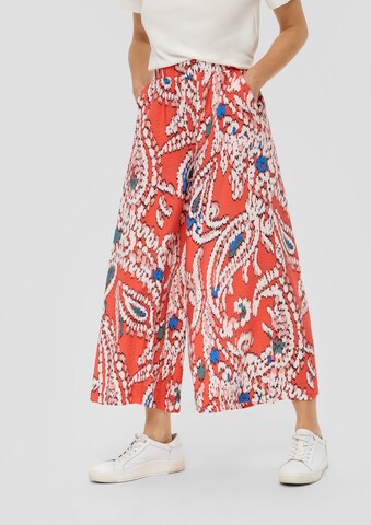 s.Oliver Wide leg Broek in Oranje