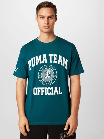 PUMA - Camiseta en verde: frente