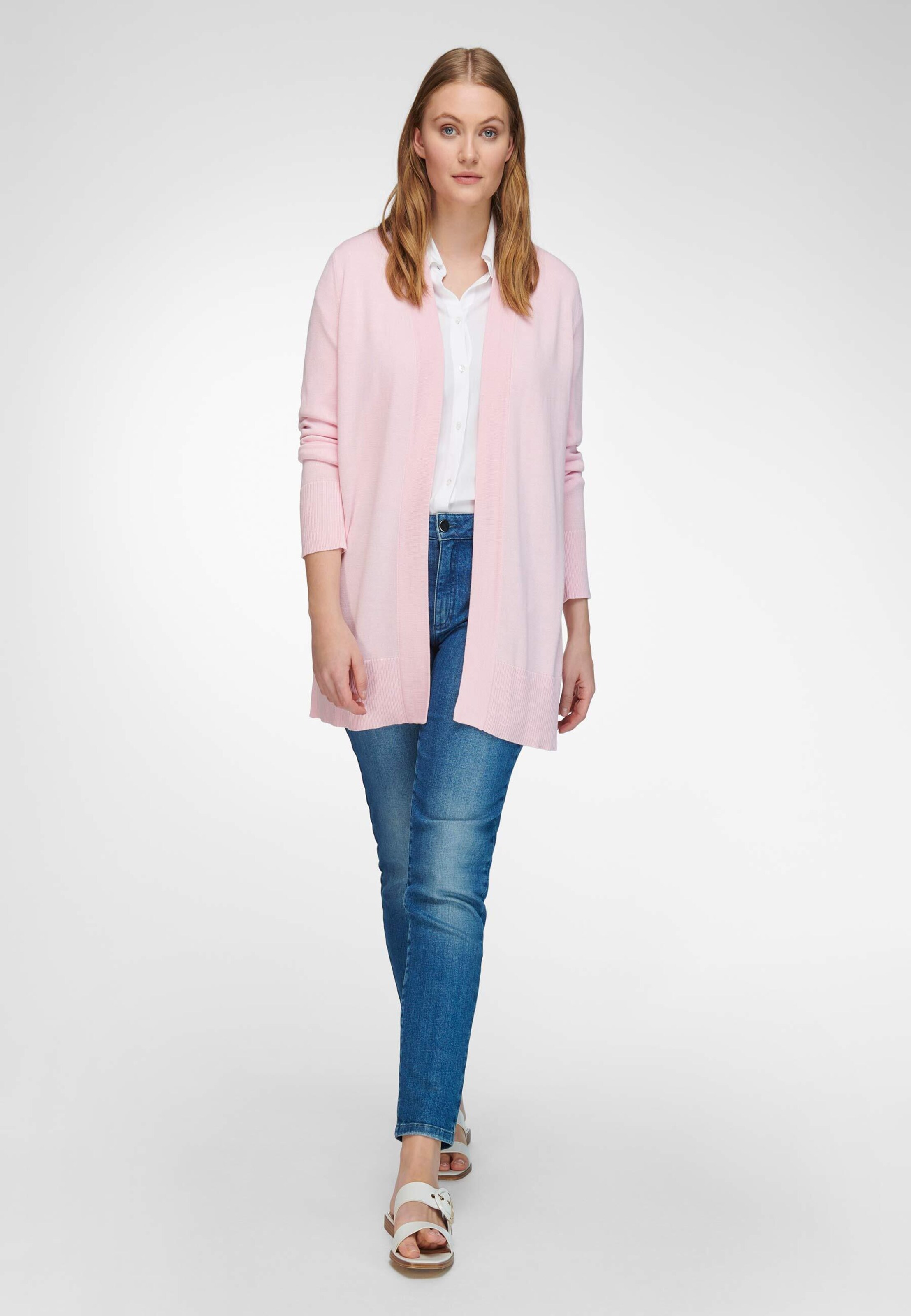 Frauen Große Größen Anna Aura Strickjacke in Rosa - LQ41202 Frauen Große Größen Anna Aura Strickjacke in Rosa - LQ41202