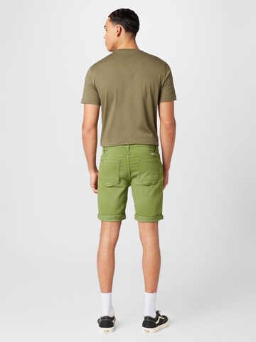 BLEND Regular Trousers in Green