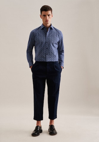 SEIDENSTICKER Regular Fit Businesshemd 'Shaped' in Blau