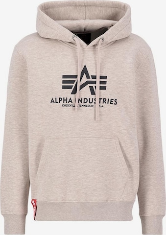 ALPHA INDUSTRIES Sweatshirt 'Basic' in Grau: Vorderseite
