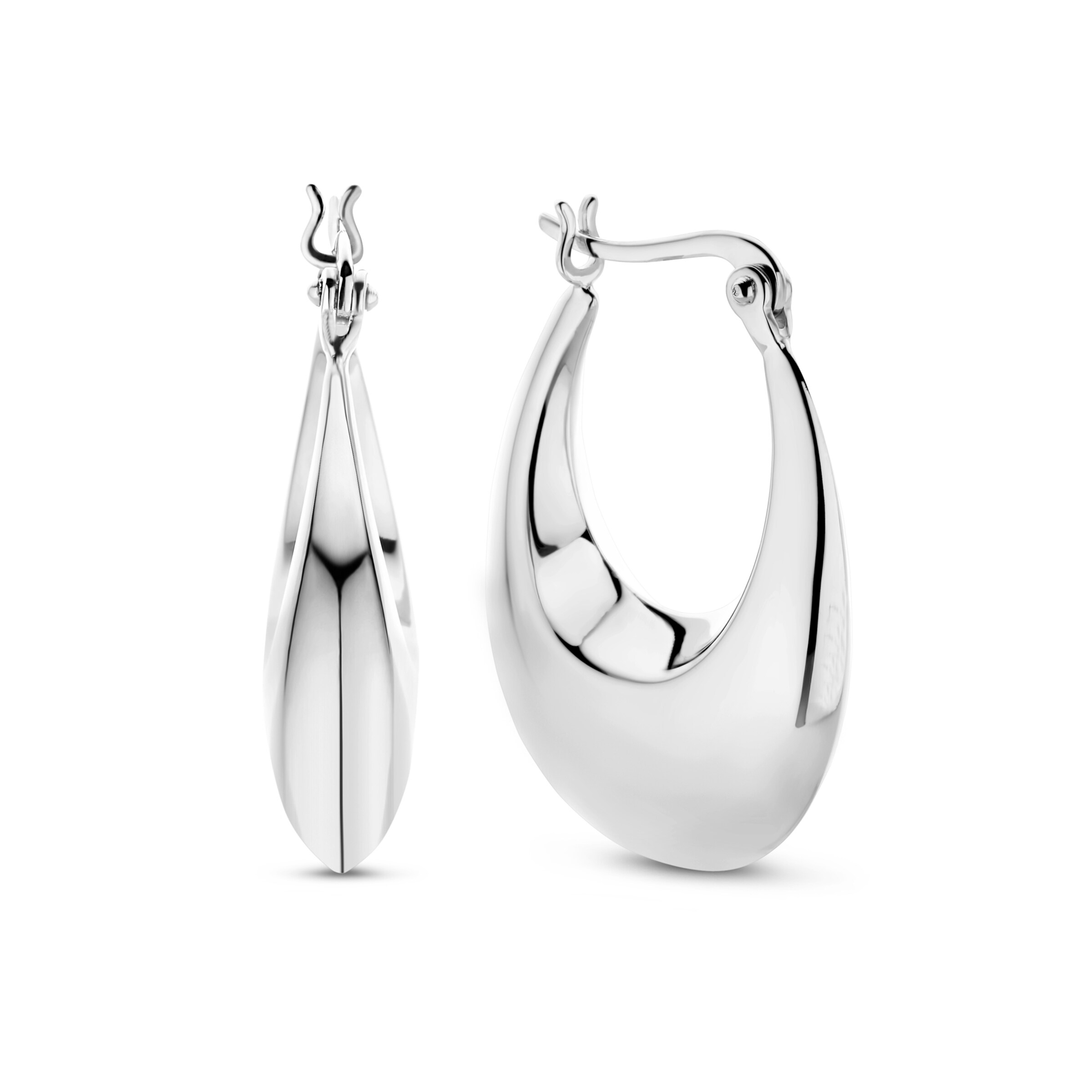Boucles d'oreilles Parte di Me en argent : devant