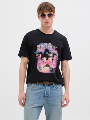 JACK & JONES Shirt 'JORStranger' in Black: front