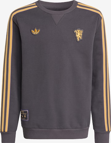 ADIDAS ORIGINALS Μπλούζα φούτερ 'Manchester United Terrace Icons' σε μαύρο: μπροστά