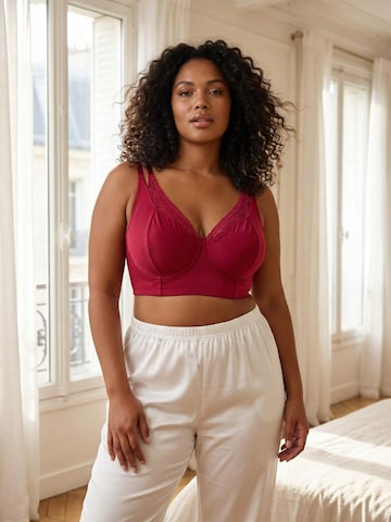Bustier Soutien-gorge Trendyol Curve en rouge : devant