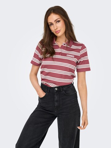 ONLY - Camiseta 'ONLEVIE' en rojo: frente
