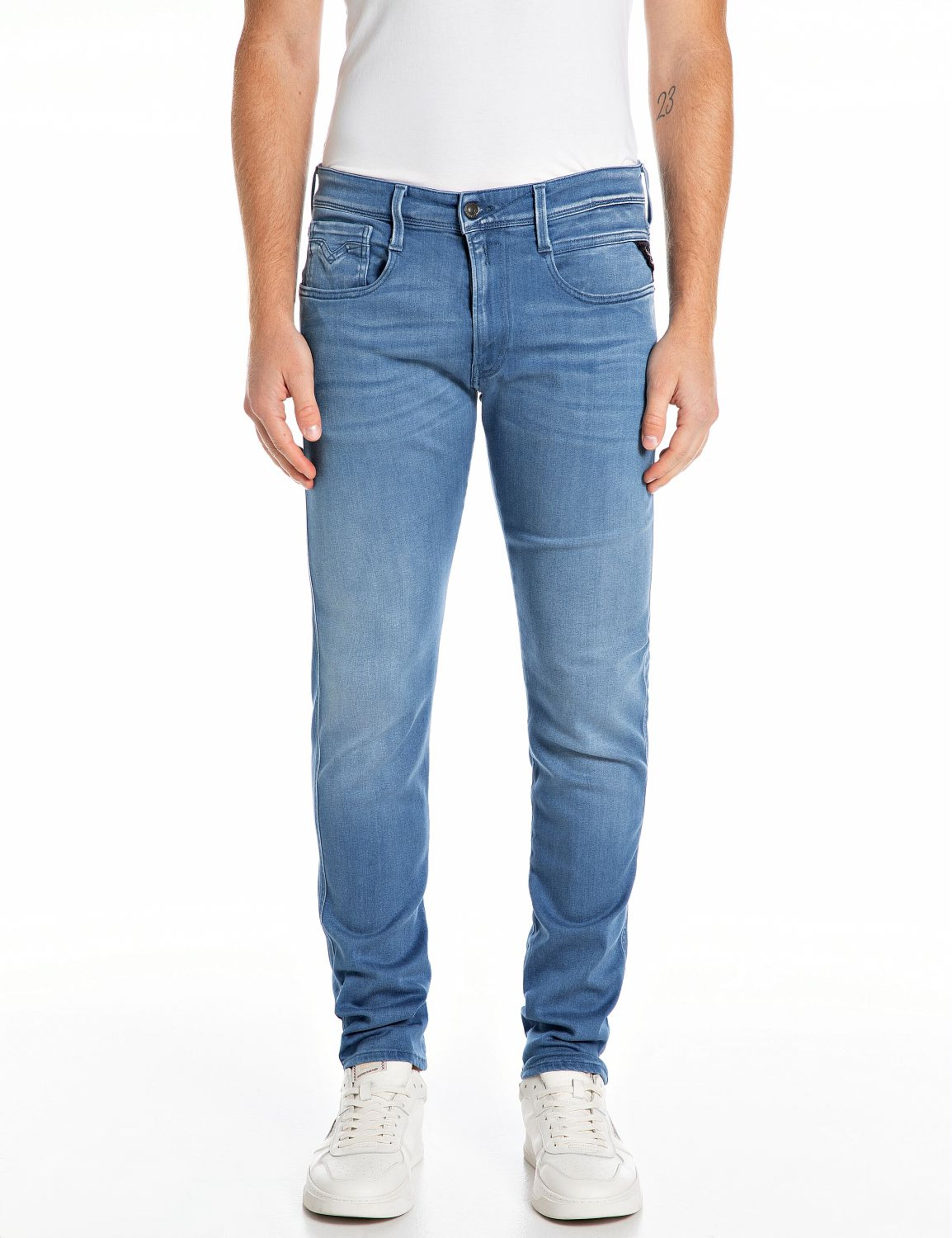 REPLAY Slim fit Jeans in Blue: front