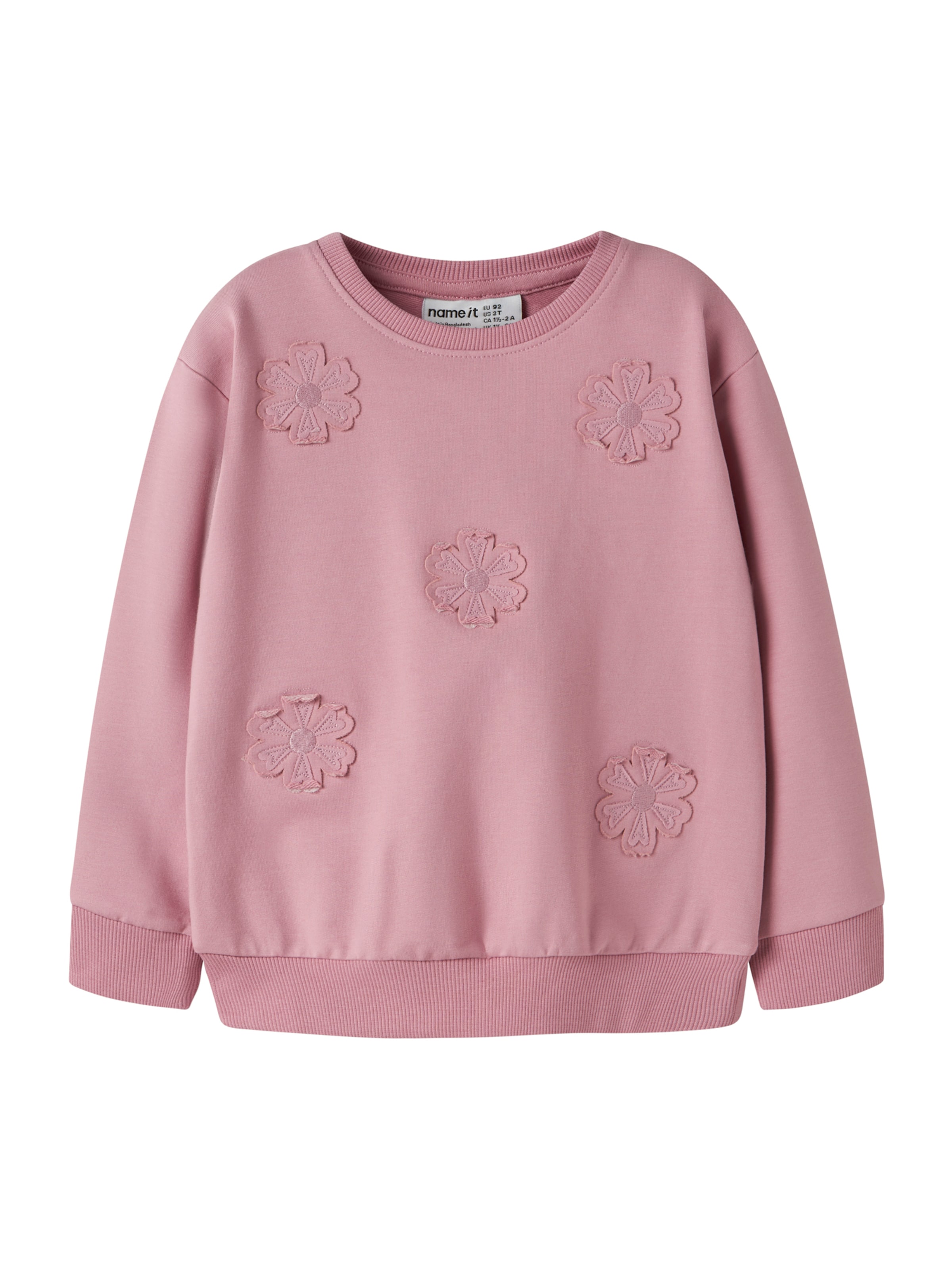 NAME IT Sweatshirt 'NMFLEONA' in Lila: voorkant