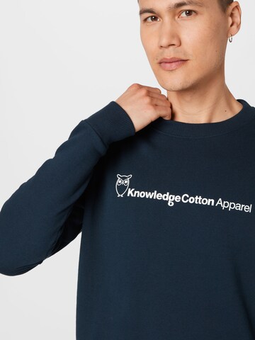 KnowledgeCotton Apparel Μπλούζα φούτερ 'ELM' σε μπλε