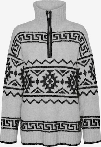VERO MODA Sweater in Grey: front