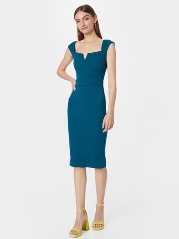 Robe de cocktail 'NORA' WAL G. en bleu : devant