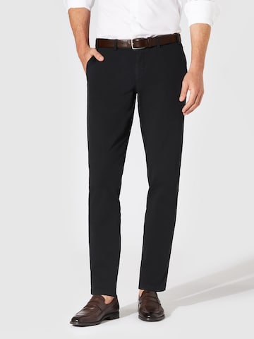 Hiltl Slimfit Chinohose 'Tamo - Portofino Chino'‌‌‌‌‌‌‌ in Blau: Vorderseite