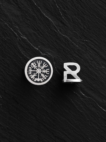 REYTEL Oorbel 'VEGVISIR' in Zilver