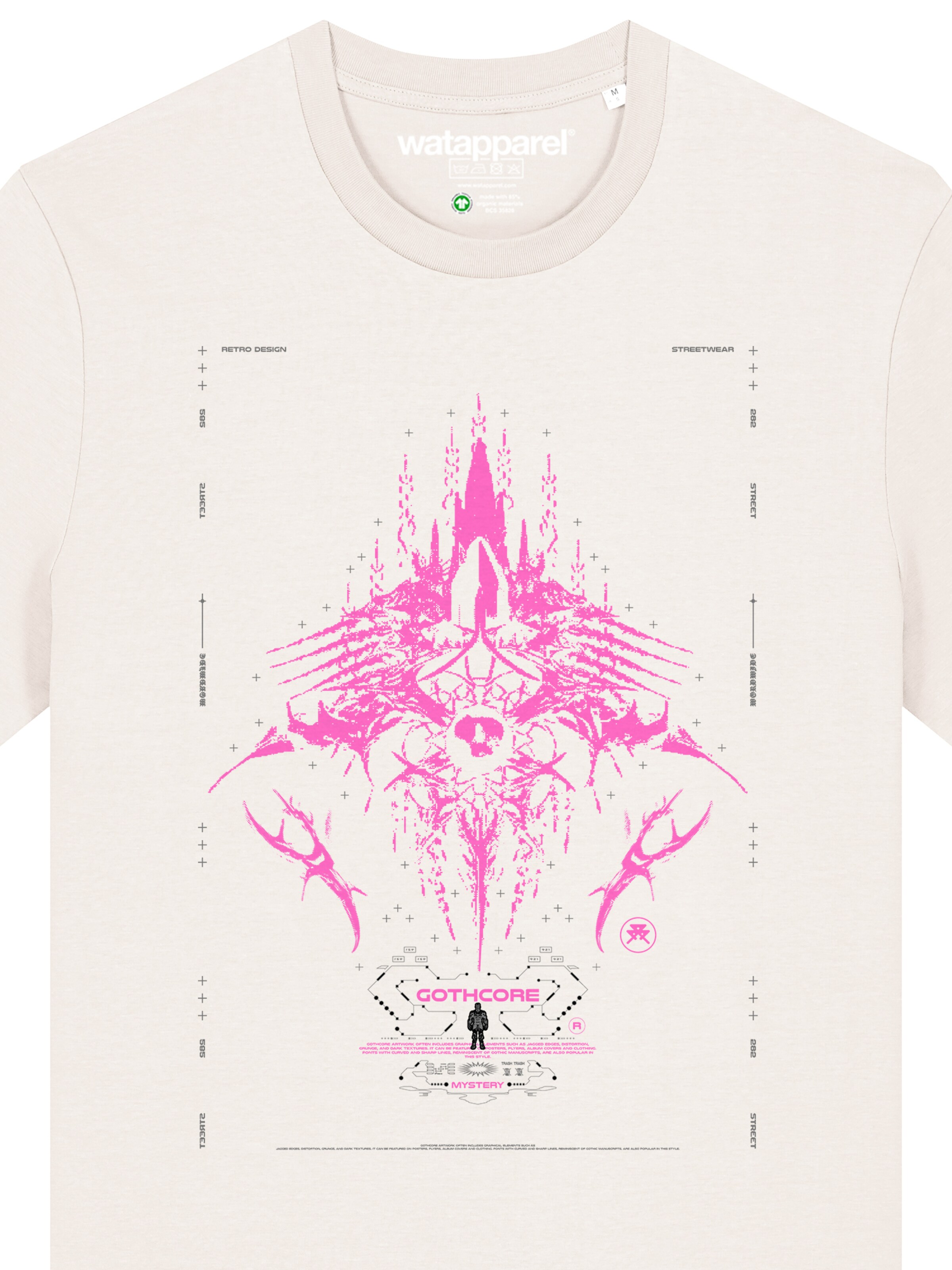 Watapparel Shirt 'Goth Mystic' in Wit