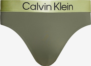 Calvin Klein Swimwear Zwemshorts 'Steel' in Groen: voorkant