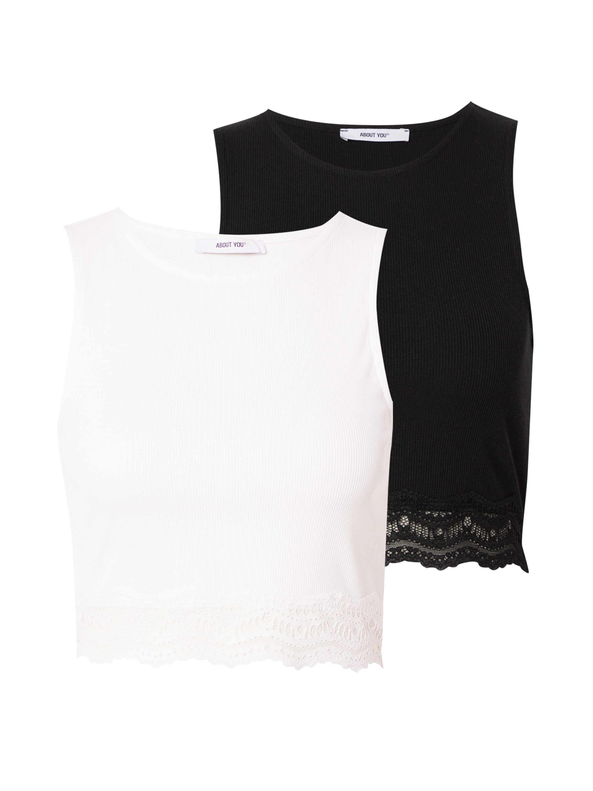 ABOUT YOU Top 'Tenea' – černá: přední strana