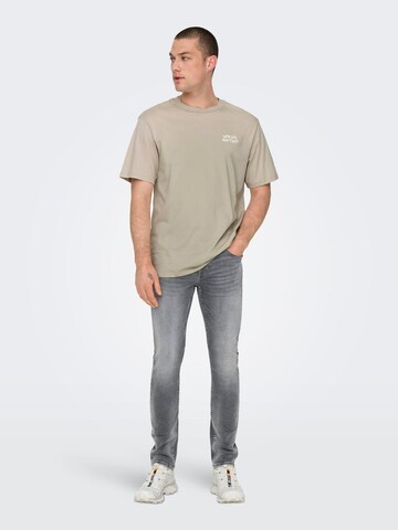 Regular Jean 'ONSLOOM' Only & Sons en gris : devant