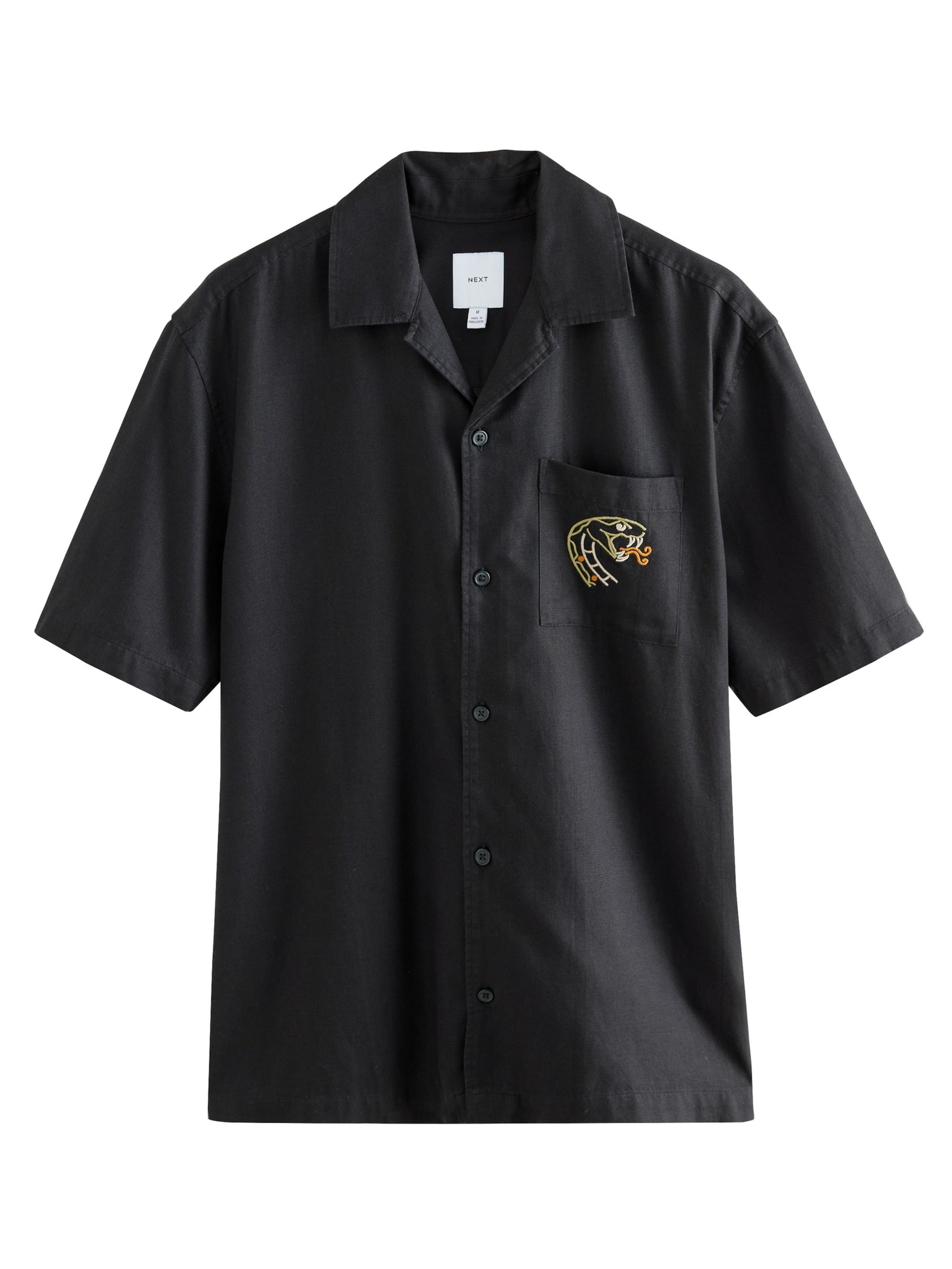 Next Klasický střih Košile – černá: přední strana