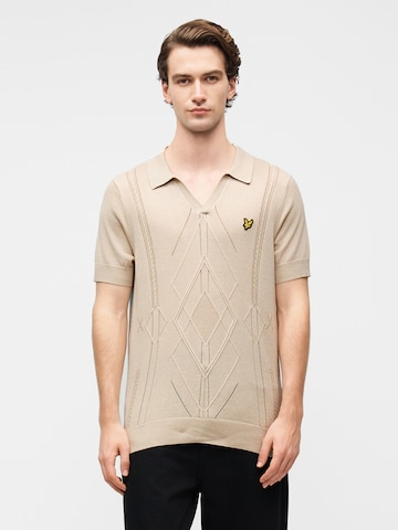 bēšs Lyle & Scott Džemperis 'Argyle': no priekšpuses