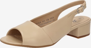 Escarpins à bride arrière 'Zippora' SIOUX en beige : devant