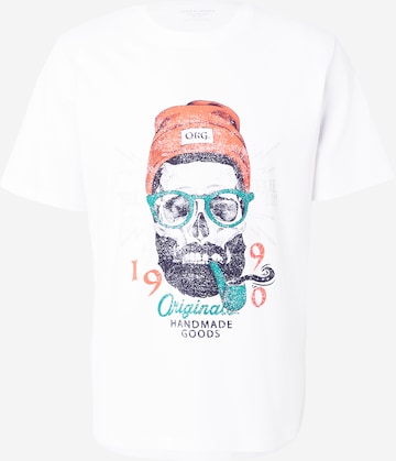 JACK & JONES Majica 'JORSHAPE' | bela barva: sprednja stran