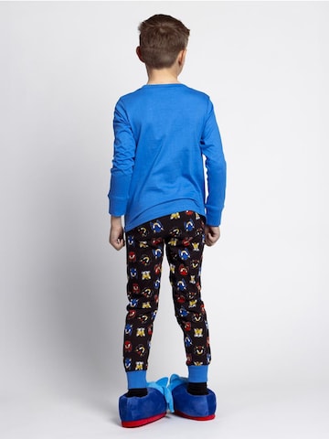 Cerdá Pajamas 'Sonic Pyjama Set Kids Blue – Boys Girls Sleepwear Long Sleeve Top and Pants' in Blue