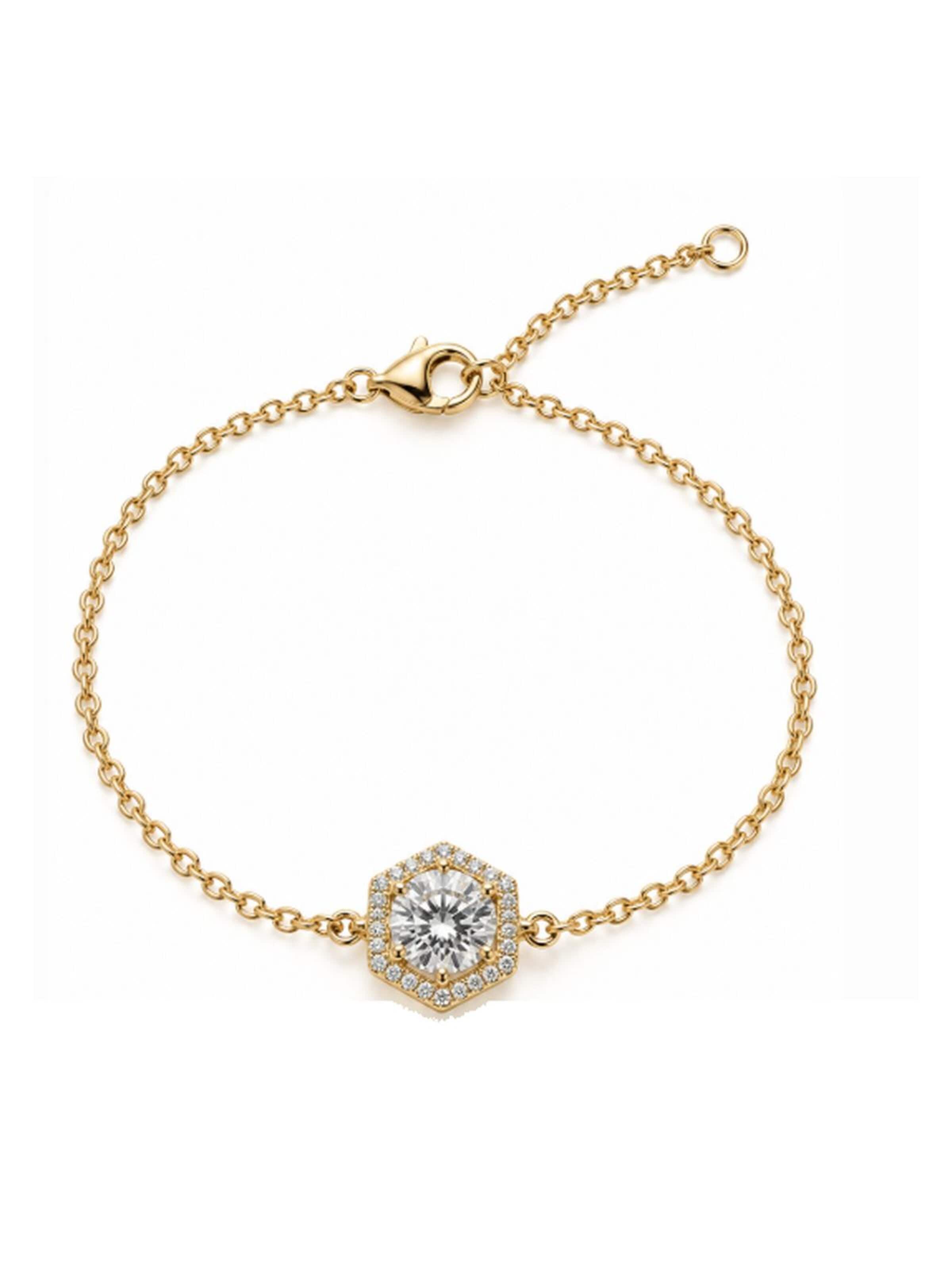 CHIVAL Bracelet 'Hexa' in Gold: front