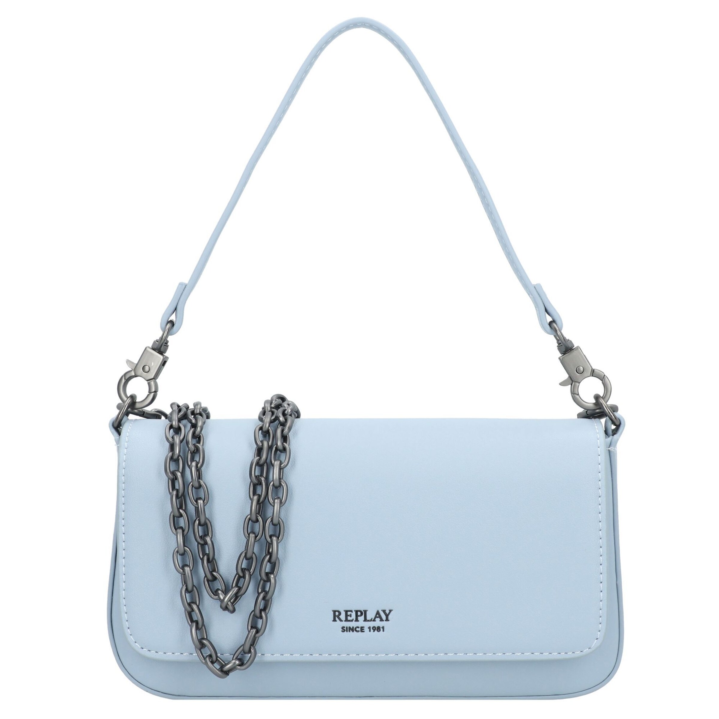 Borsa a spalla di REPLAY in blu: frontale