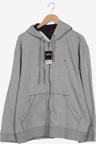 TOMMY HILFIGER Sweatshirt & Zip-Up Hoodie in XXL in Grey: front
