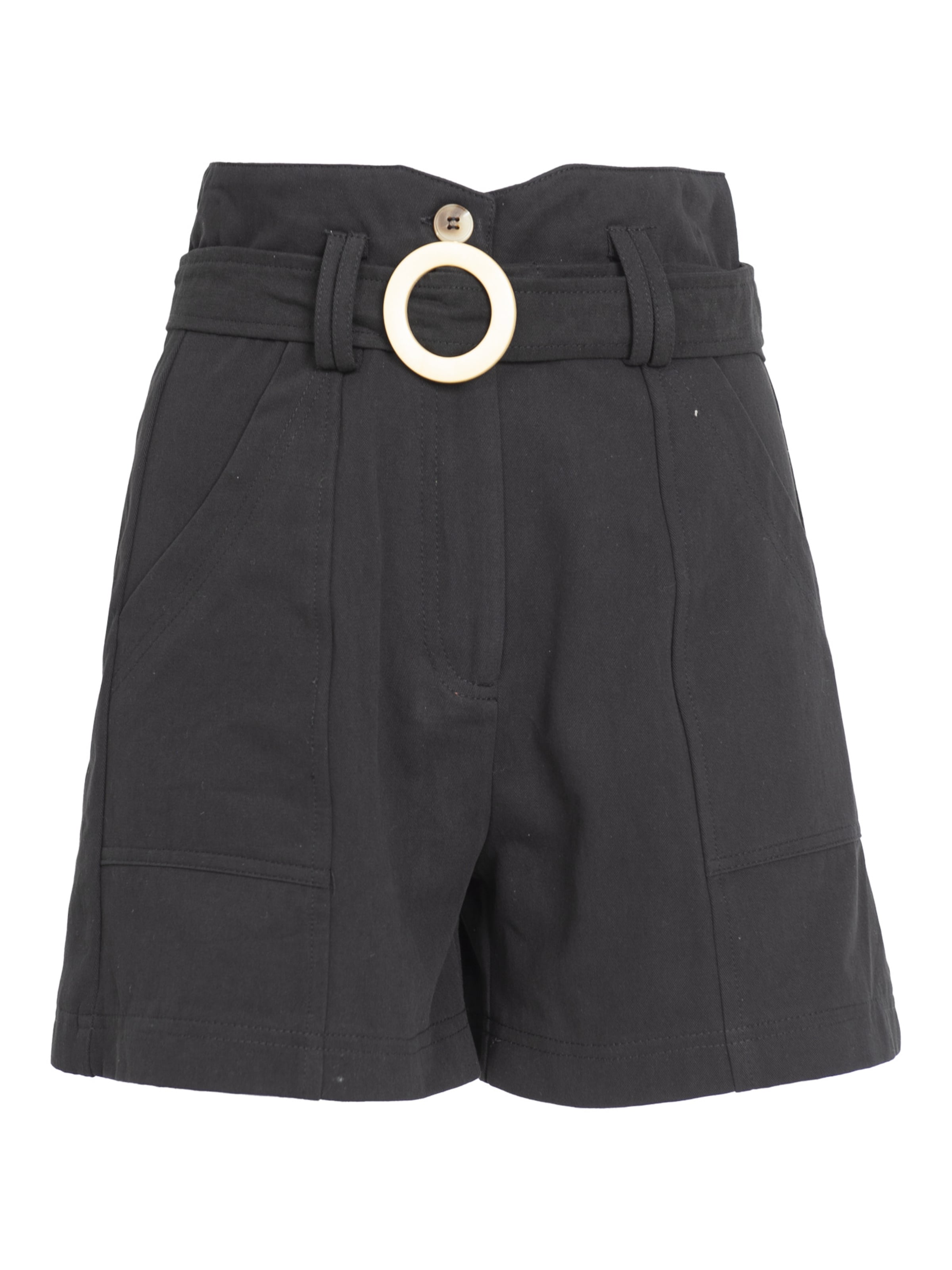 Influencer Nohavice 'Safari' - Čierna: predná strana