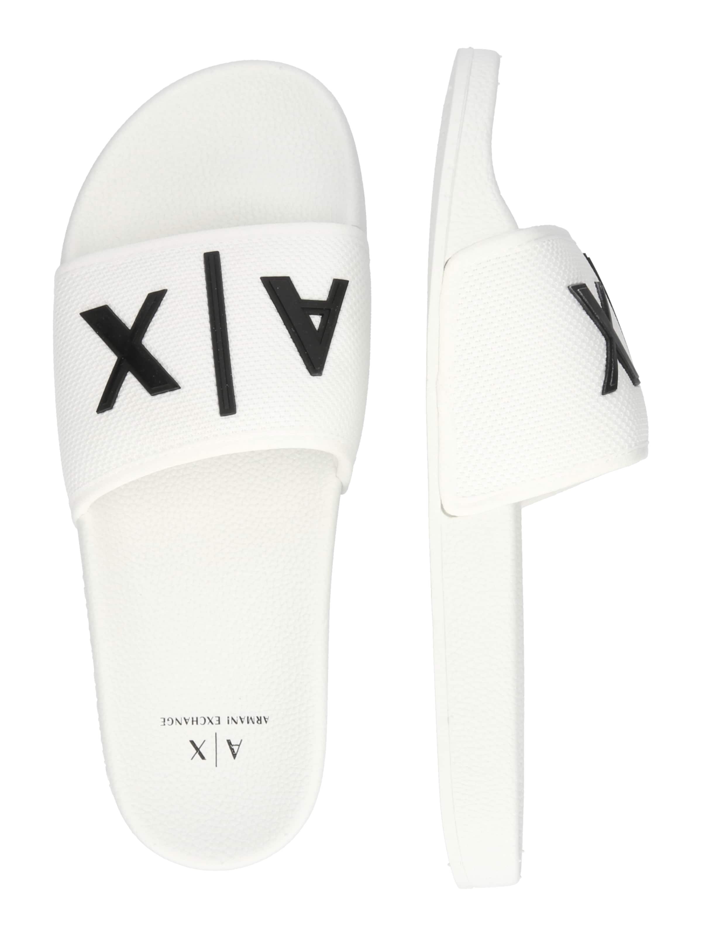 ARMANI EXCHANGE Papucs - fehér