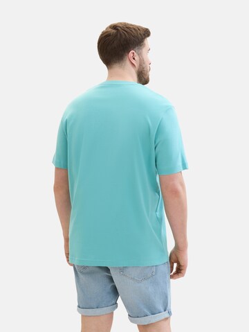 TOM TAILOR Men + T-Shirt in Blau