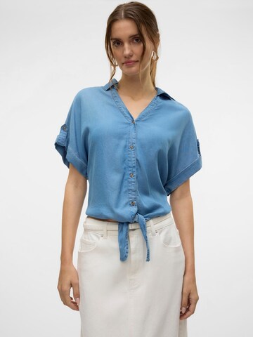 VERO MODA Blus 'FLEUR' i blå