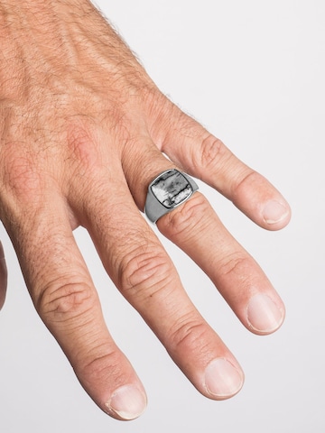 Akitsune Ring 'Opul' in Silver: front