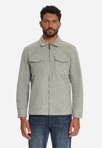 No Excess Regular Fit Hemd in Grau: Vorderseite