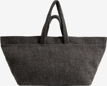MANGO Shoppingväska 'Fania' i grå: framsida