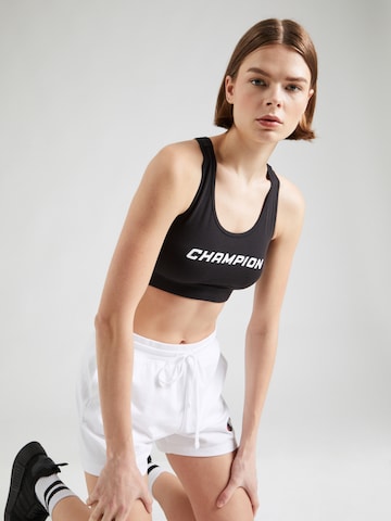 Champion Authentic Athletic Apparel Бюстье Спортивный бюстгальтер в Черный: спереди