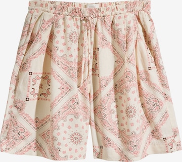 Wide Leg Pantalon Next en beige : devant